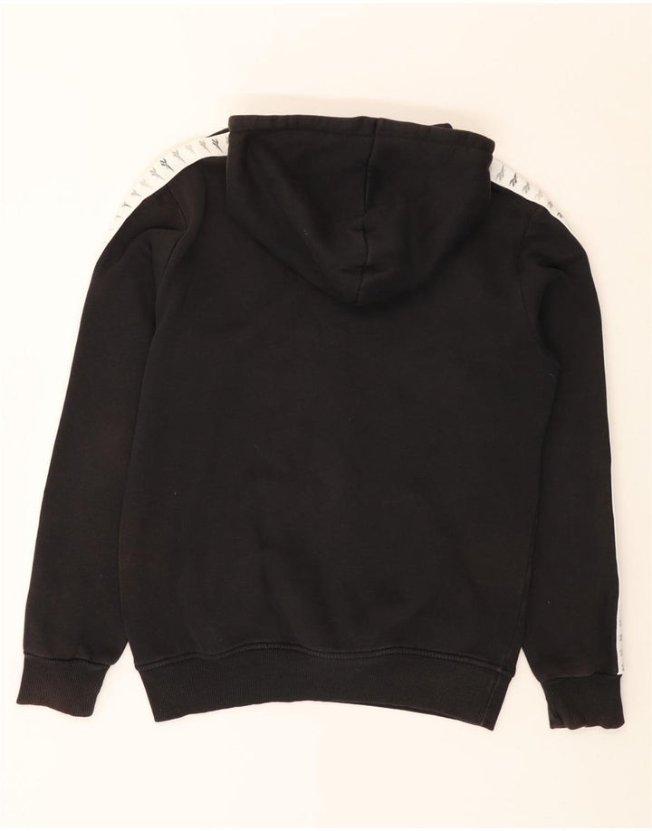 REEBOK masculino clássico gráfico moletom com capuz pequeno preto colorido bloco de algodão