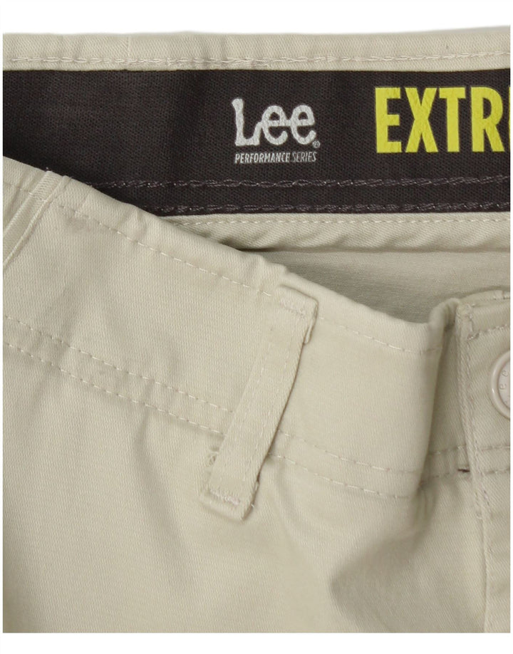 Calça chino reta masculina LEE Extreme Comfort W33 L30 algodão verde