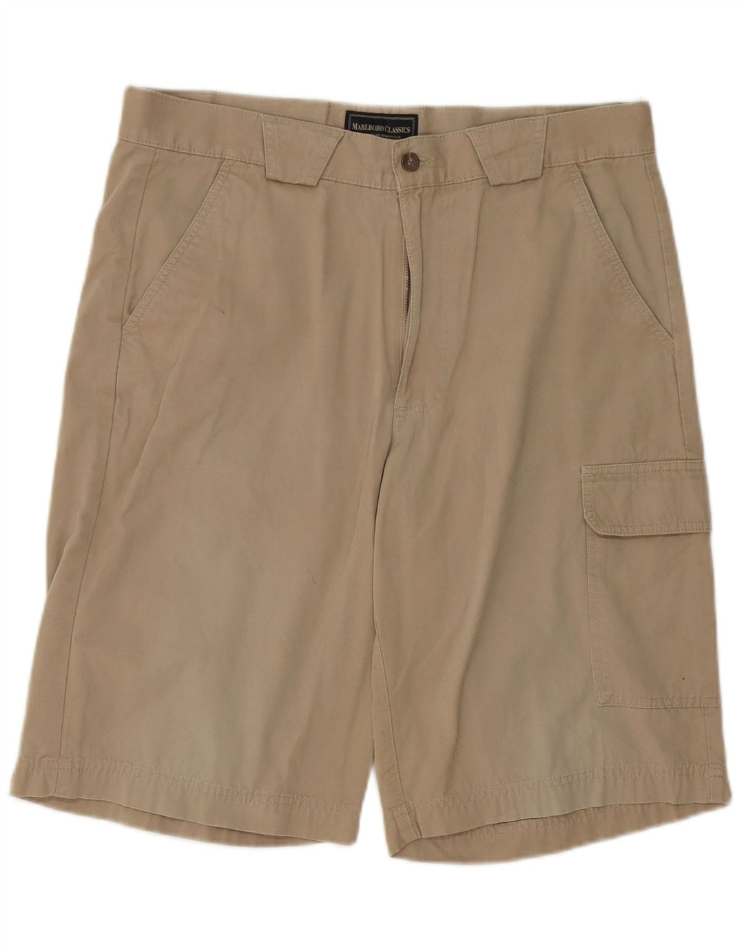 Shorts cargo masculino Marlboro Classics EU 52 XL W36 algodão bege