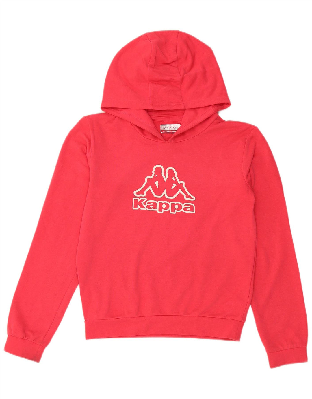 KAPPA Suéter gráfico feminino com capuz 13-14 anos algodão rosa