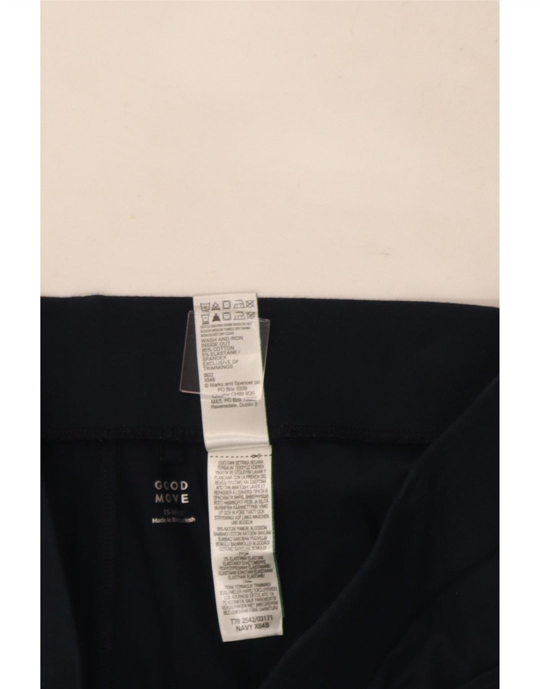 Marks & Spencer Girls Skort 15-16 Anos Azul Marinho Algodão