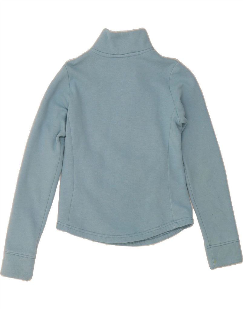 NIKE Womens Zip Neck Sweatshirt Jumper UK 8/10 Small Blue Vintage Nike and Second-Hand Nike from Messina Hembry 