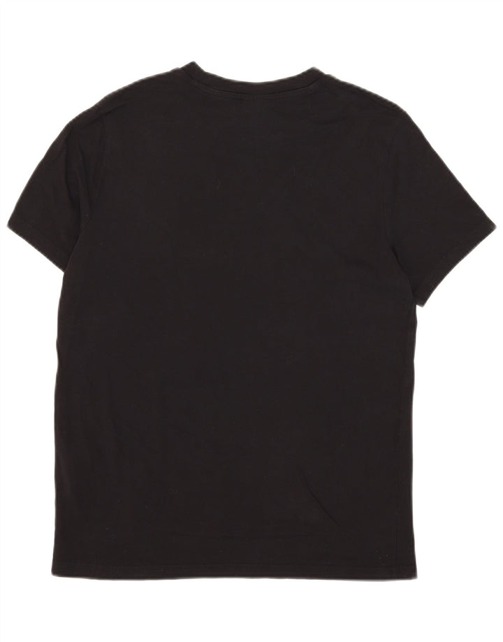 Camiseta masculina Champion pequena de algodão preto