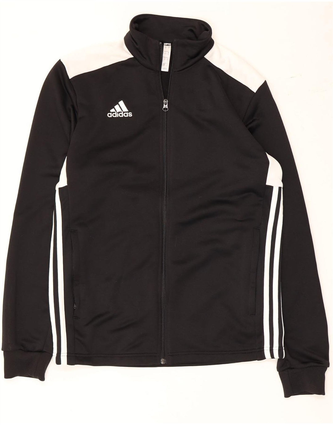 Adidas Mens Treino Top Jaqueta Médio Preto Colorblock Poliéster