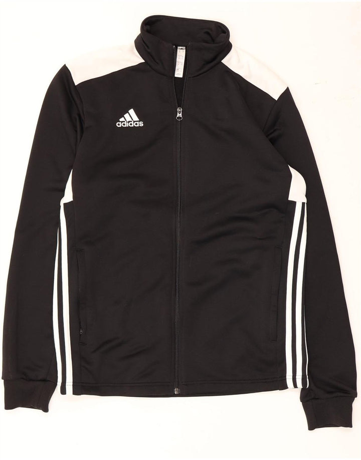Adidas Mens Treino Top Jaqueta Médio Preto Colorblock Poliéster