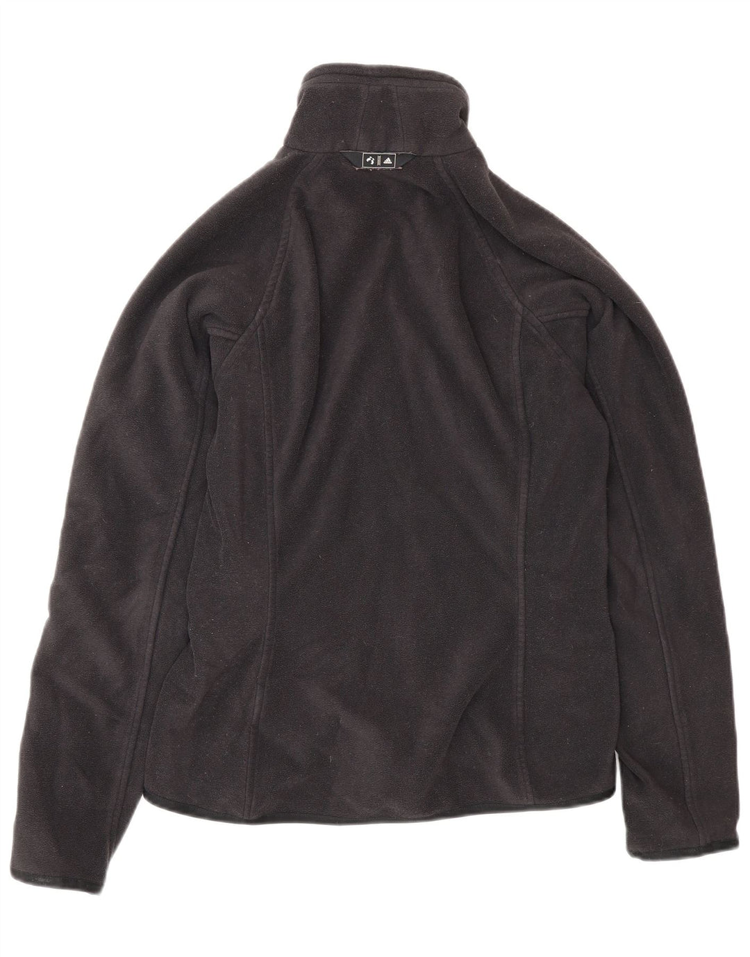 Adidas Womens Clima Proof Fleece Jacket UK 12 Médio Preto Poliéster