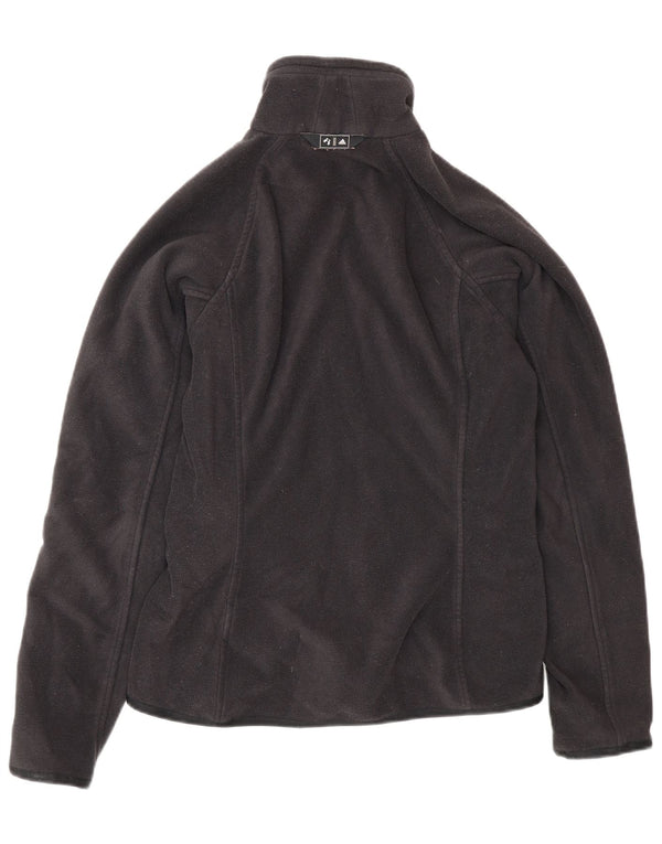 Adidas Womens Clima Proof Fleece Jacket UK 12 Médio Preto Poliéster