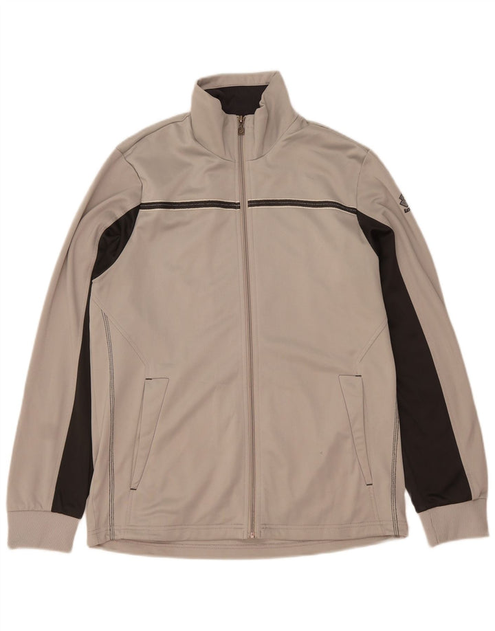 Lotto Mens Treino Top Jaqueta Grande Poliéster Colourblock Cinza