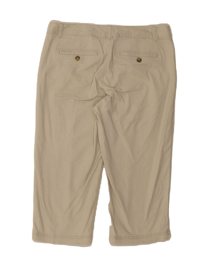 DOCKERS Womens Straight Capri Trousers US 8 Medium W36 L19 Beige Cotton Vintage Dockers and Second-Hand Dockers from Messina Hembry 