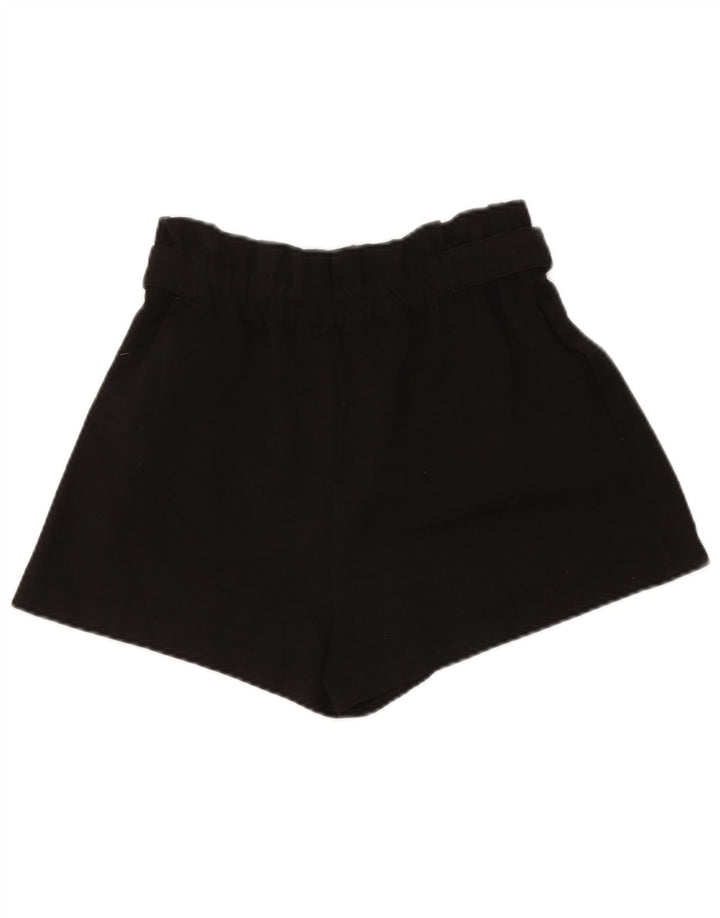 Zara Shorts feminino Trafaluc cintura alta casual médio W26 poliéster preto