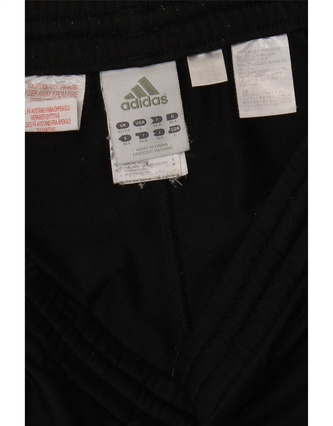 Calças de treino ADIDAS Meninos Joggers 13-14 Anos Preto Poliéster