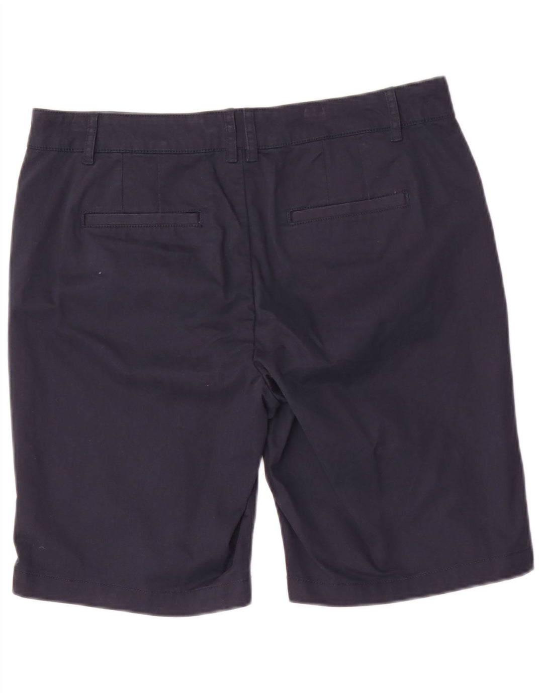 Bermuda feminina Fat Face UK 12 médio W34 algodão azul marinho