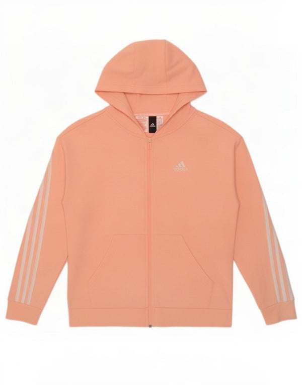 Suéter adidas masculino com capuz e zíper 13-14 anos algodão rosa