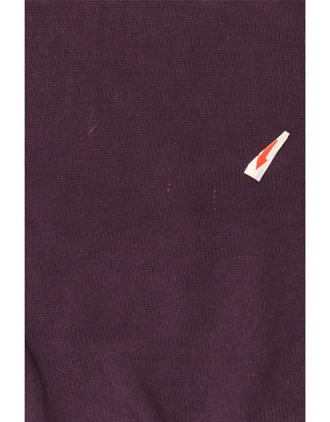 Suéter masculino Marks & Spencer com ajuste regular e decote em V de algodão roxo médio