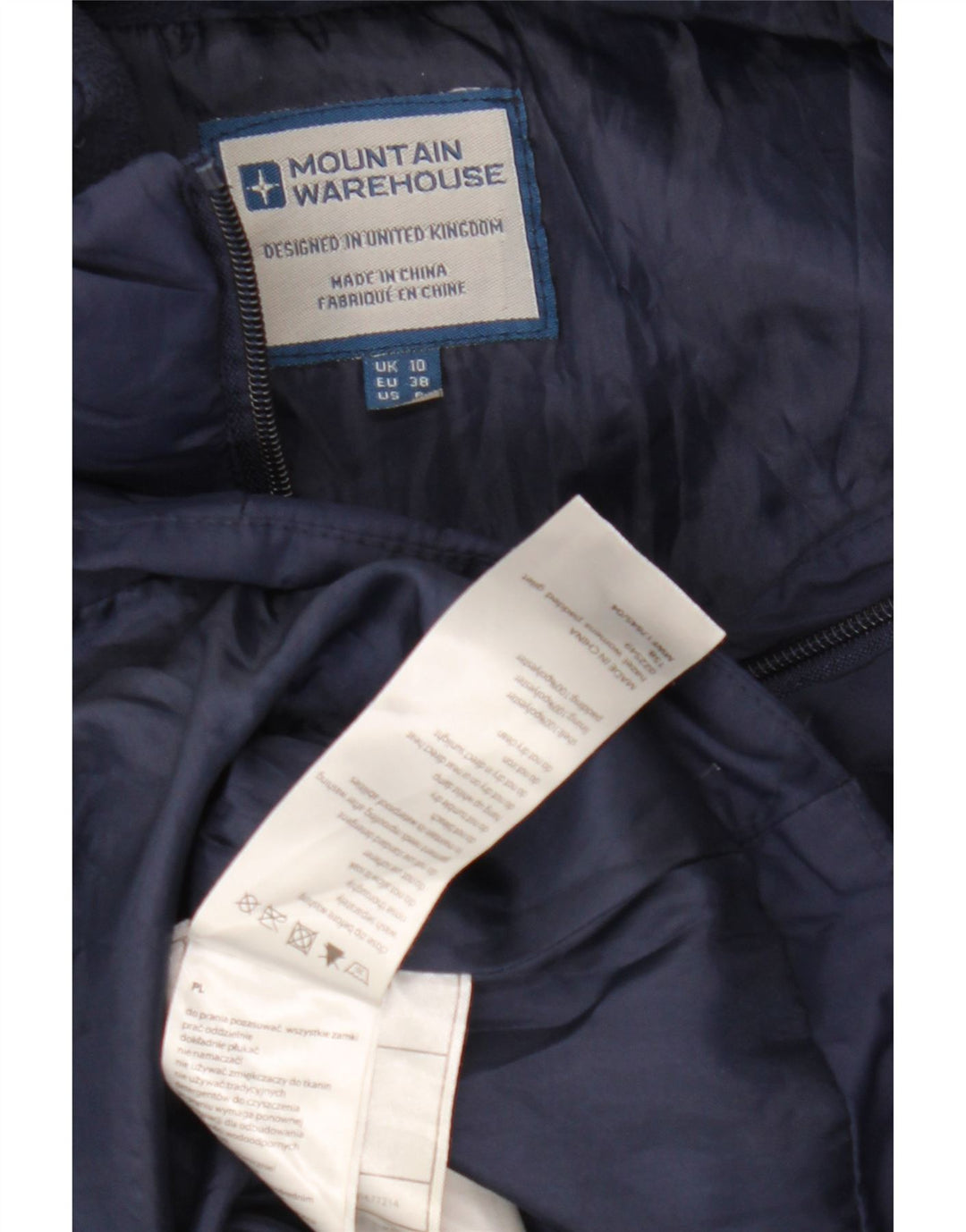 Mountain Warehouse Womens acolchoado Gilet UK 10 pequeno poliéster azul marinho