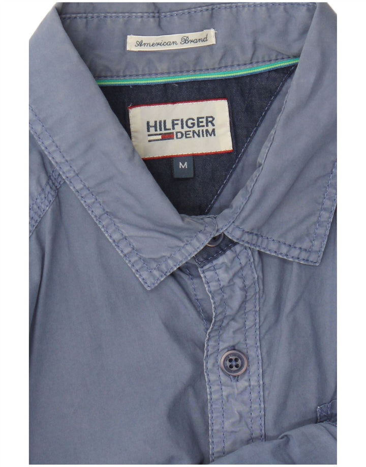 Camisa masculina Tommy Hilfiger azul médio