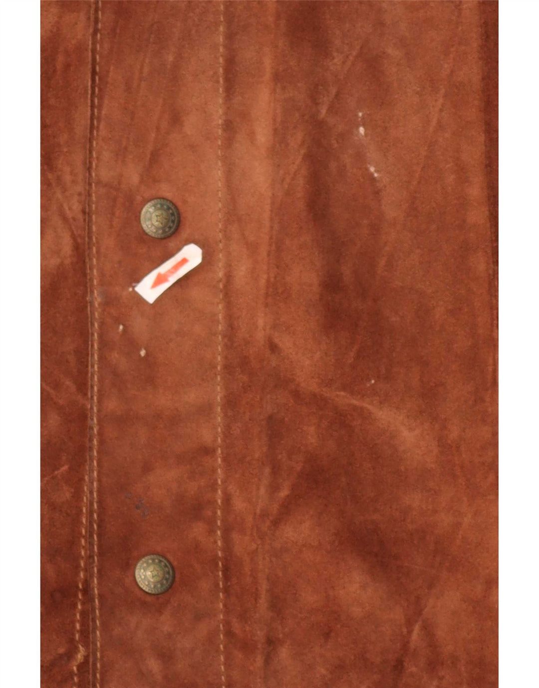 Jaqueta masculina vintage de camurça UK 38 marrom médio