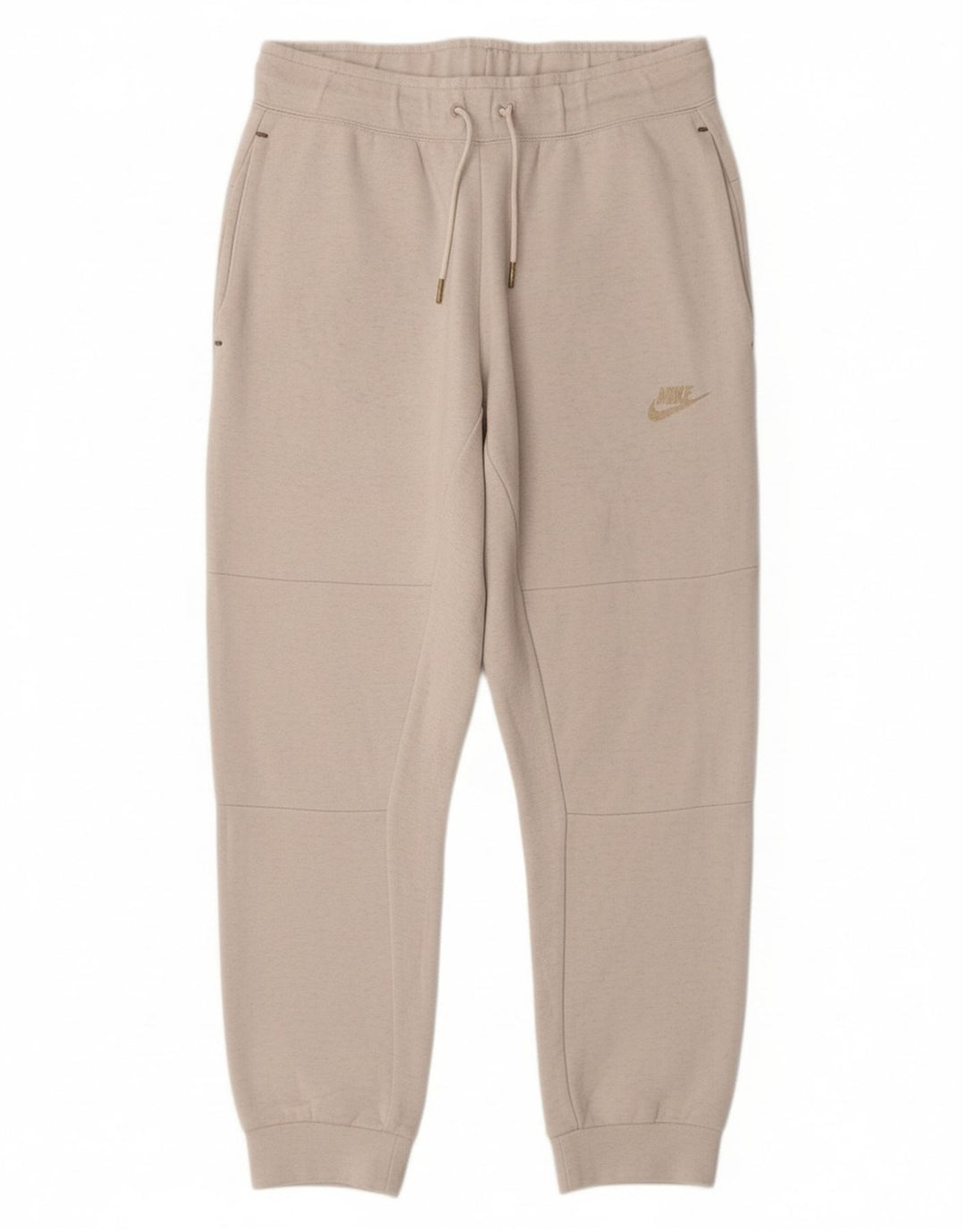 Calça de treino masculina NIKE Joggers pequeno algodão branco