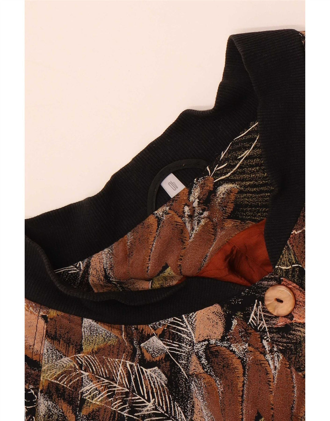 Jaqueta bomber feminina vintage EU 40 médio marrom floral