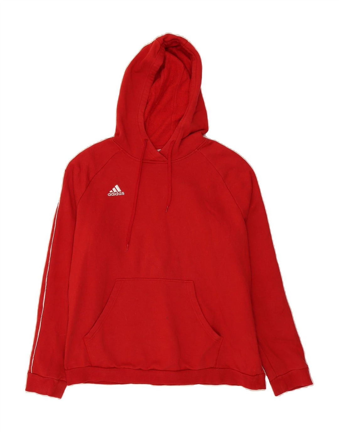 ADIDAS Womens Hoodie Jumper UK 20/22 XL Red Vintage Adidas and Second-Hand Adidas from Messina Hembry 