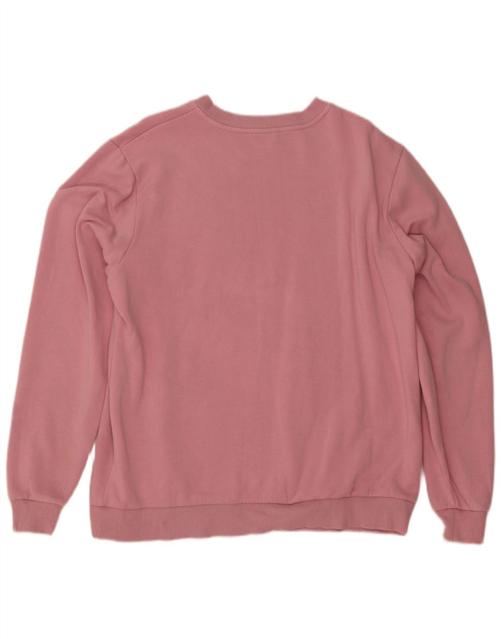 Suéter gráfico masculino New Balance rosa médio