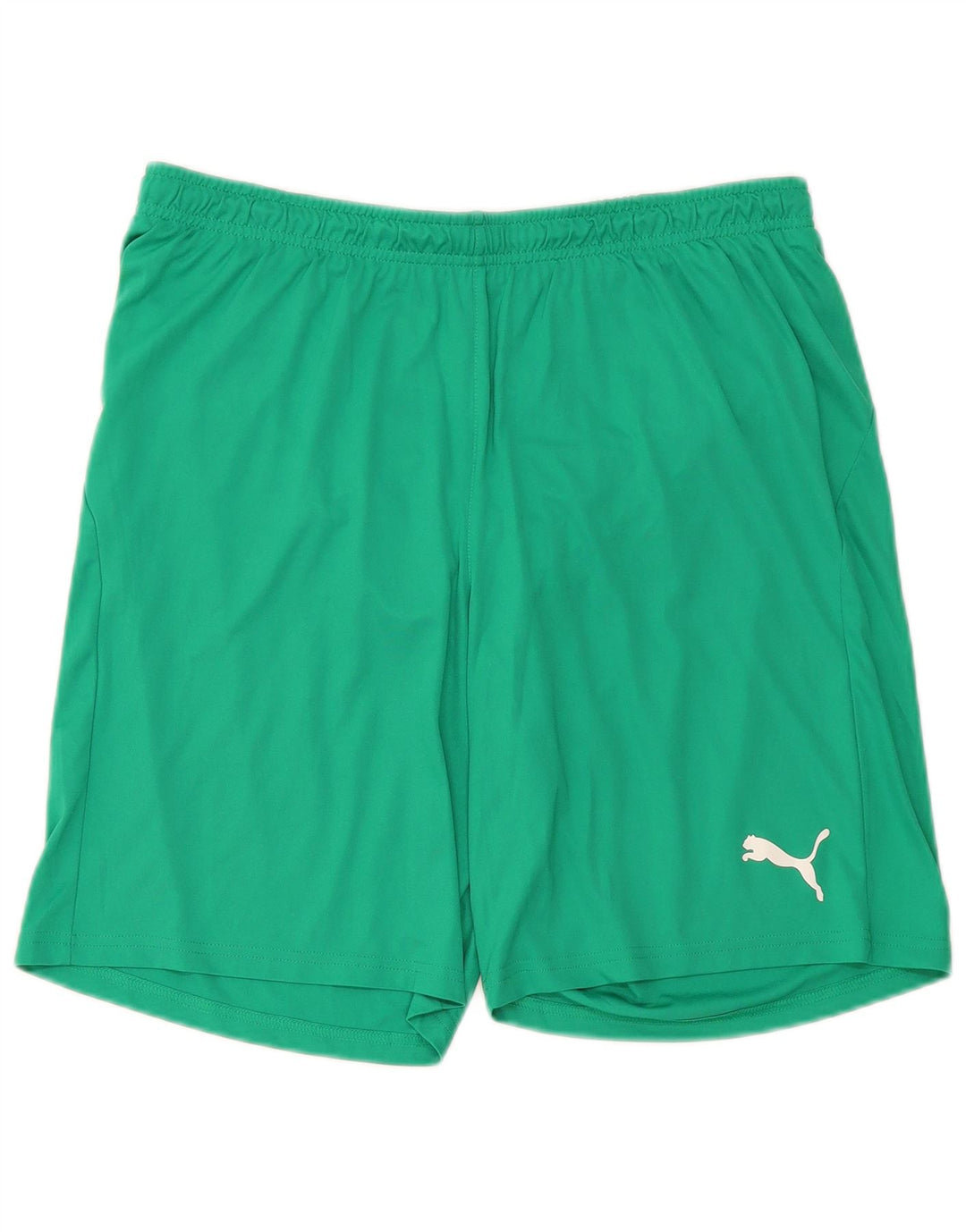 Shorts esportivos masculinos Puma grande poliéster verde