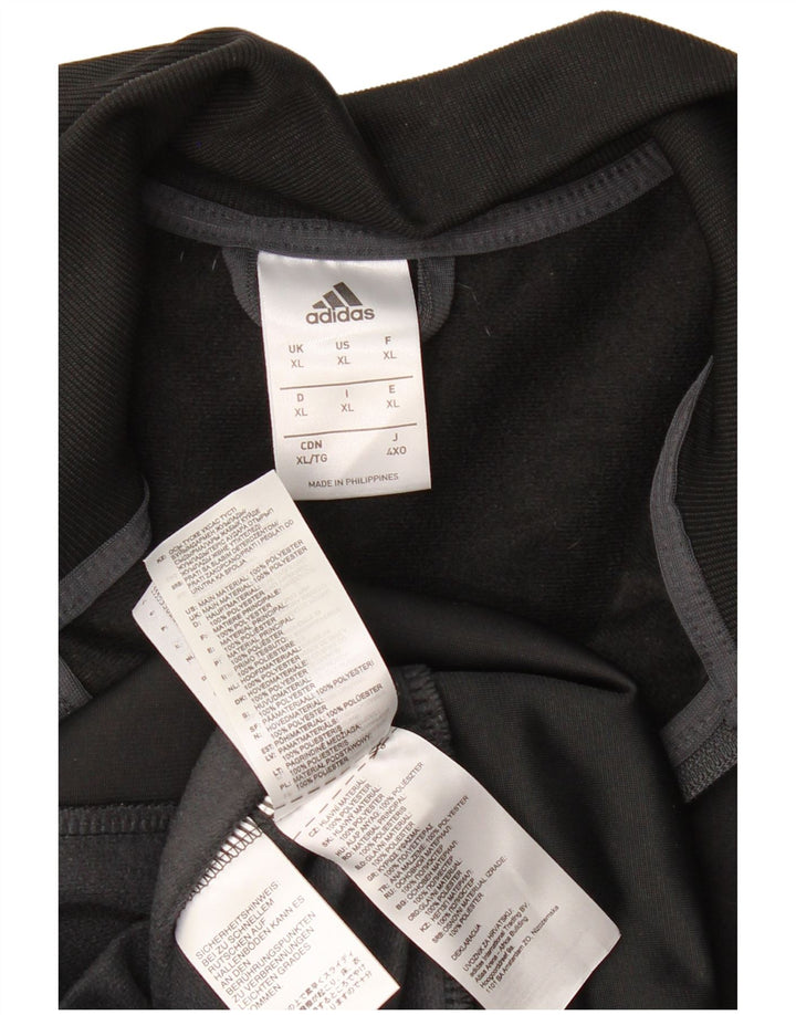 Adidas Mens Tracksuit Top Jacket XL Cinza Colourblock Poliéster