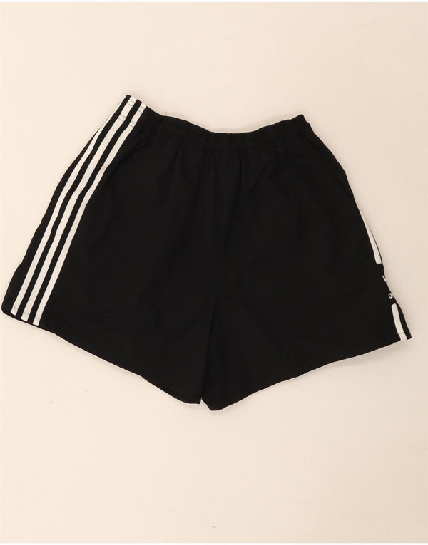 Adidas Womens Sport Shorts UK 10 Pequeno Preto Nylon