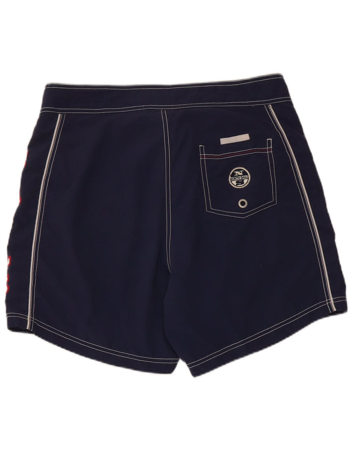 NORTH SAILS Shorts de natação masculino gráfico azul médio
