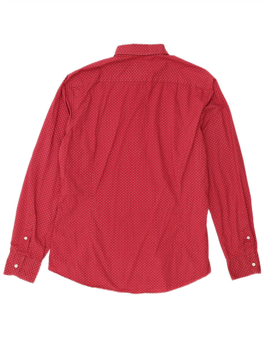 Camisa masculina Massimo Dutti grande Borgonha manchada