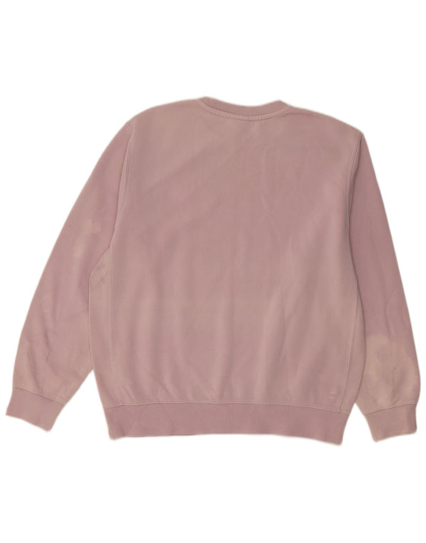 NIKE Womens Oversized Sweatshirt Jumper UK 14 Médio Roxo Algodão