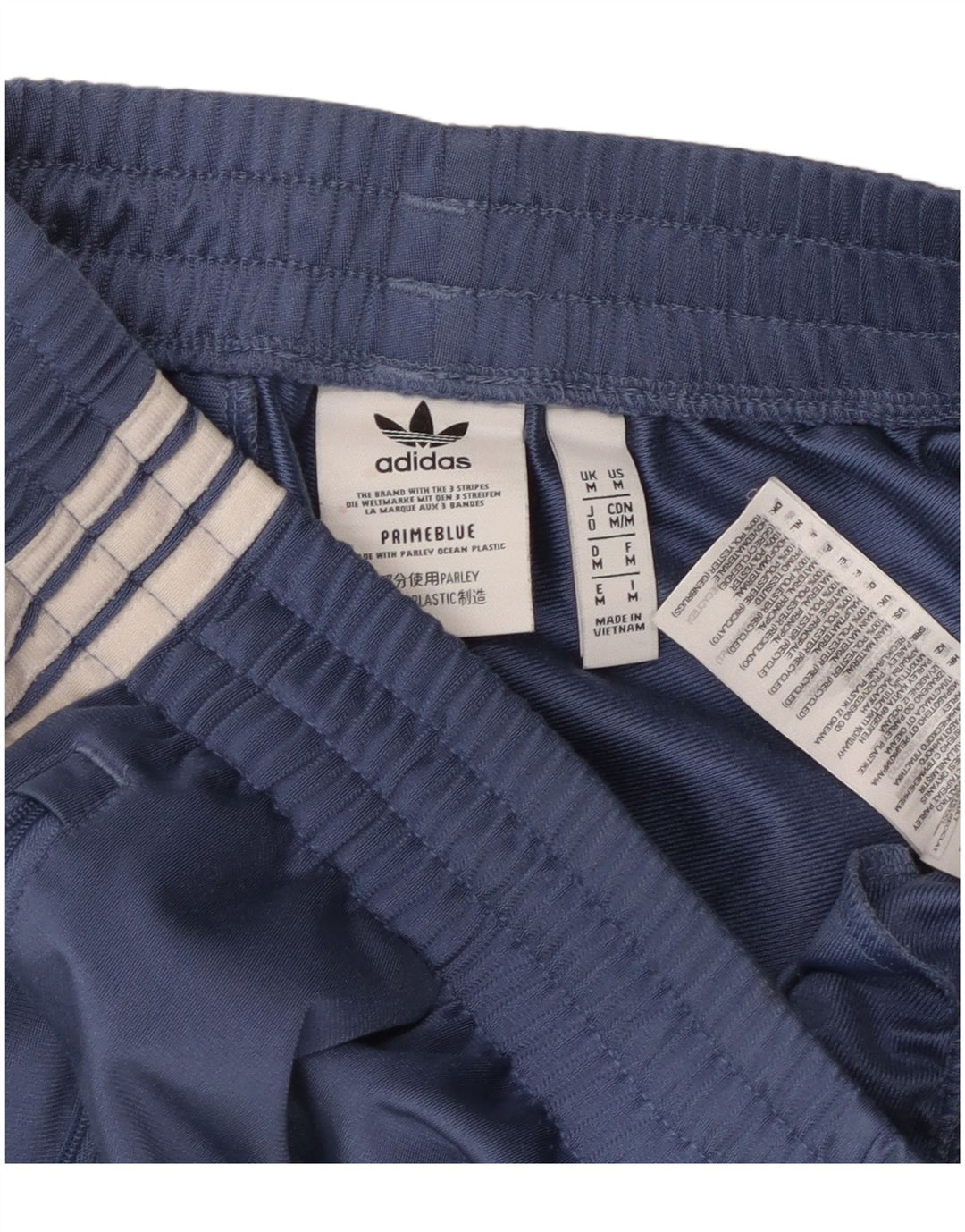 Calça de treino masculina Adidas médio azul marinho poliéster