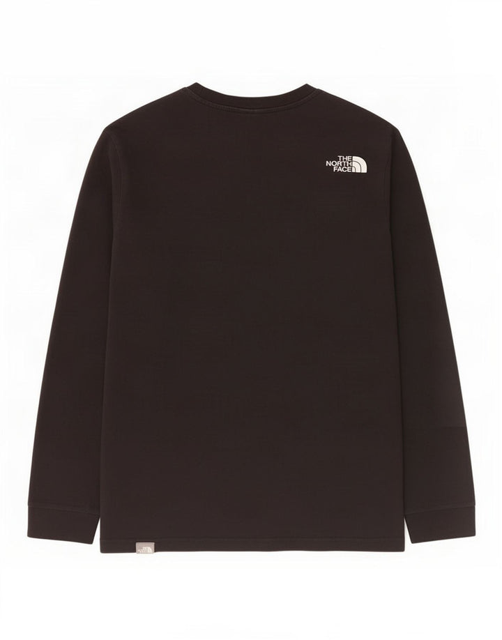 The North Face Top Masculino Manga Longa Pequeno Algodão Preto