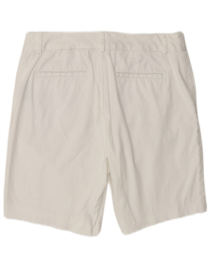 Ralph Lauren Shorts Chino Feminino US 8 Médio W32 Algodão Branco