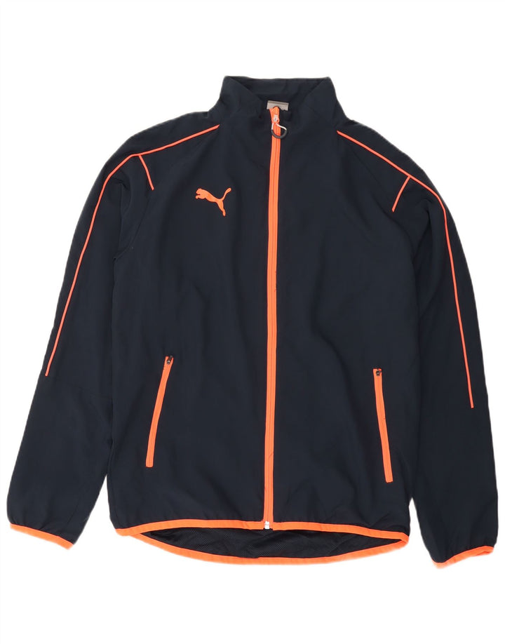 PUMA Mens Tracksuit Top Jacket Pequeno Poliéster Azul Marinho
