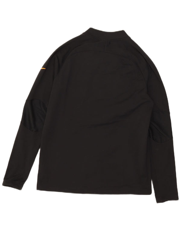 Moletom masculino Nike Therma-Fit com zíper e gola grande bloco colorido preto