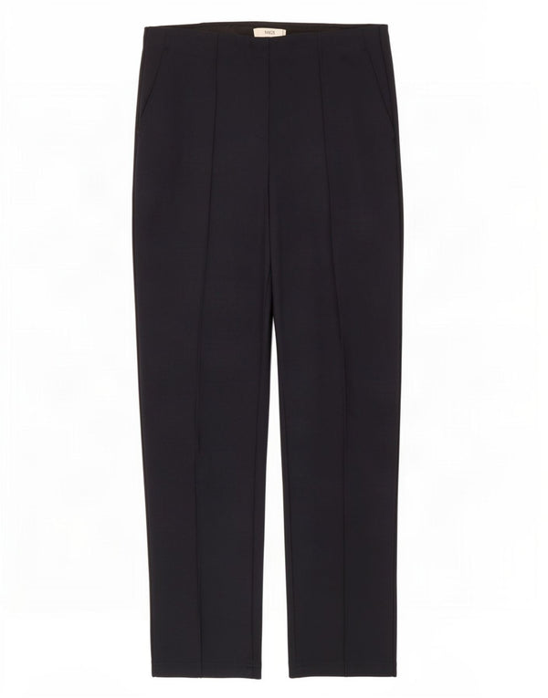 Calça casual feminina Marks & Spencer UK 14 grande W32 L30 azul marinho