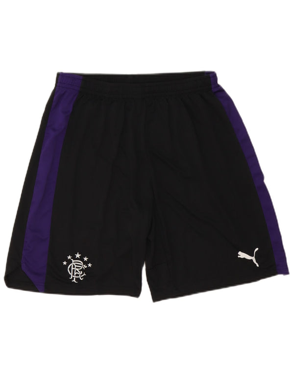 Shorts esportivos masculinos Puma Glasgow Rangers grandes pretos