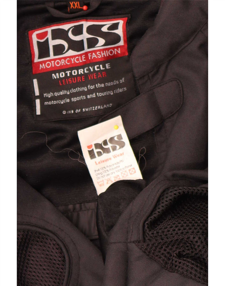 Jaqueta IXS Mens Motorcycle Racer UK 44 2XL Preto Colourblock Poliamida