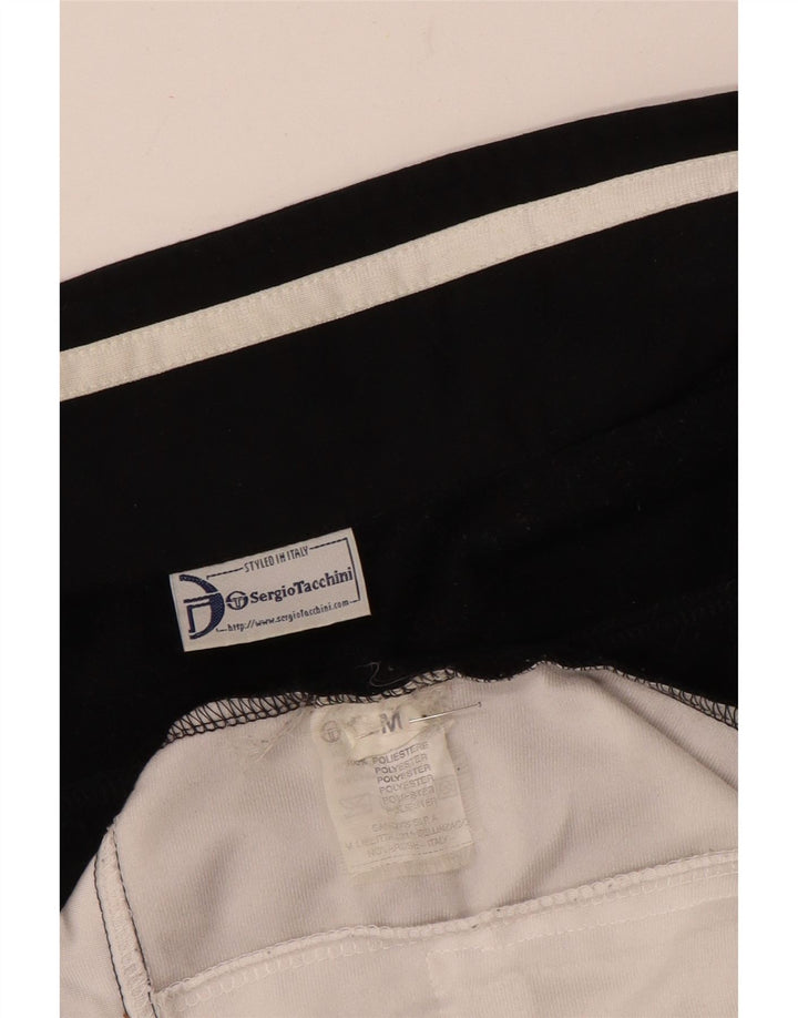 Sergio Tacchini Jaqueta masculina de agasalho médio branco colorblock