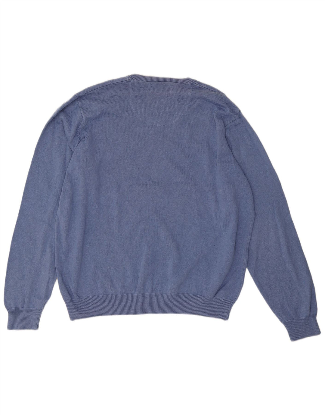 Suéter masculino Marks & Spencer Blue Harbor com decote em V XL algodão