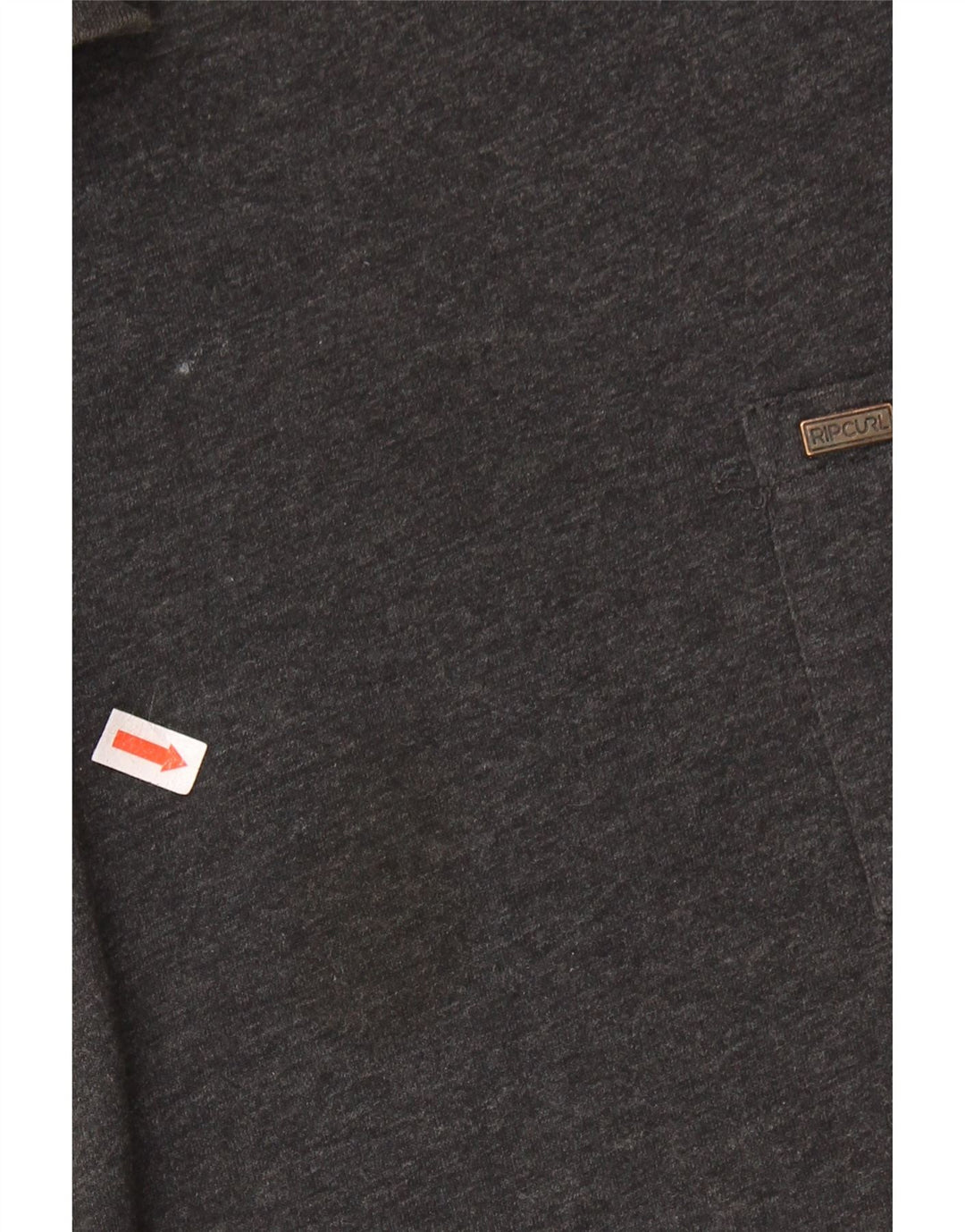 RIP CURL Camiseta masculina de ajuste padrão grande algodão cinza