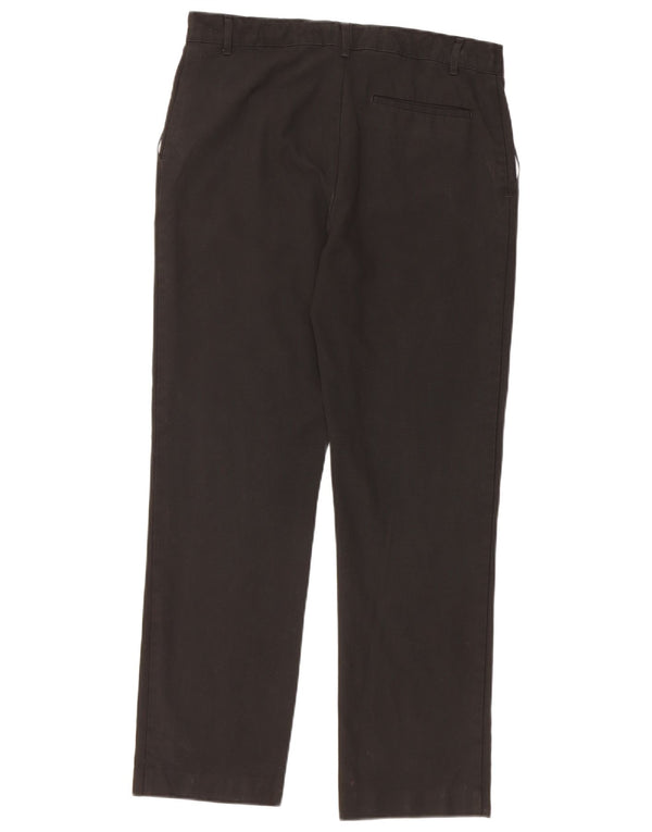 Calças Chino retas para meninos Marks & Spencer 15-16 anos W32 L28 pretas