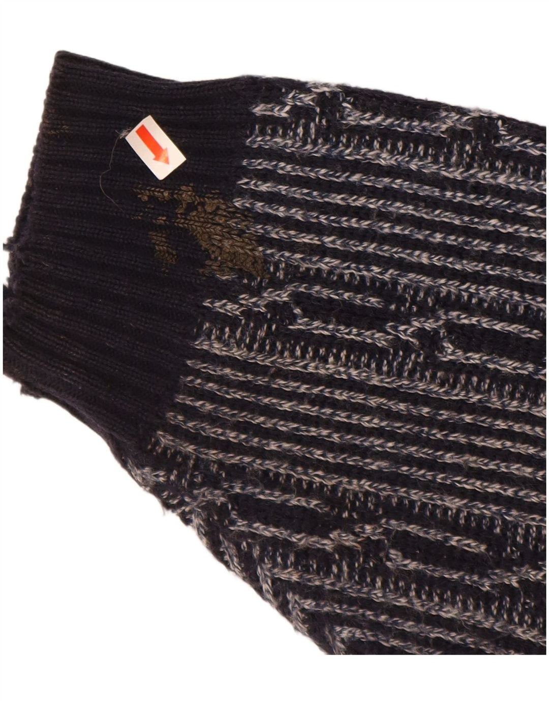 Suéter masculino C&A com gola canoa grande azul marinho Fair Isle poliacrílico