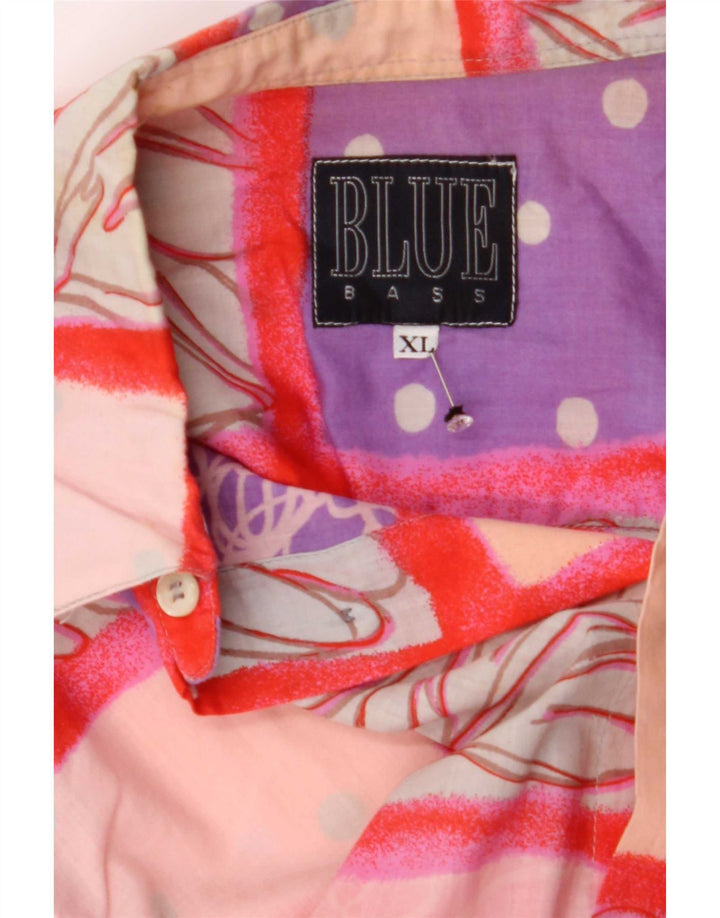 Camisa masculina Blue Bass XL patchwork multicolorido