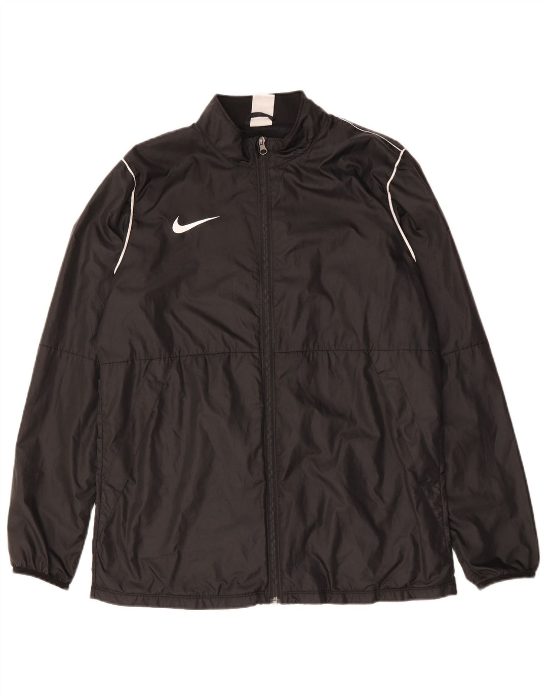 Jaqueta de chuva masculina NIKE UK 40 grande poliéster preto