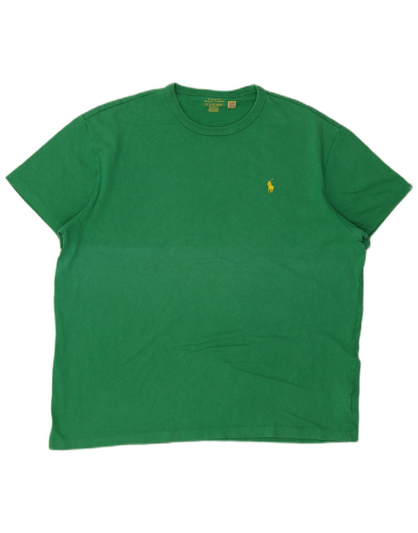 Polo Ralph Lauren Mens Classic Fit Camiseta Top XL Algodão Verde