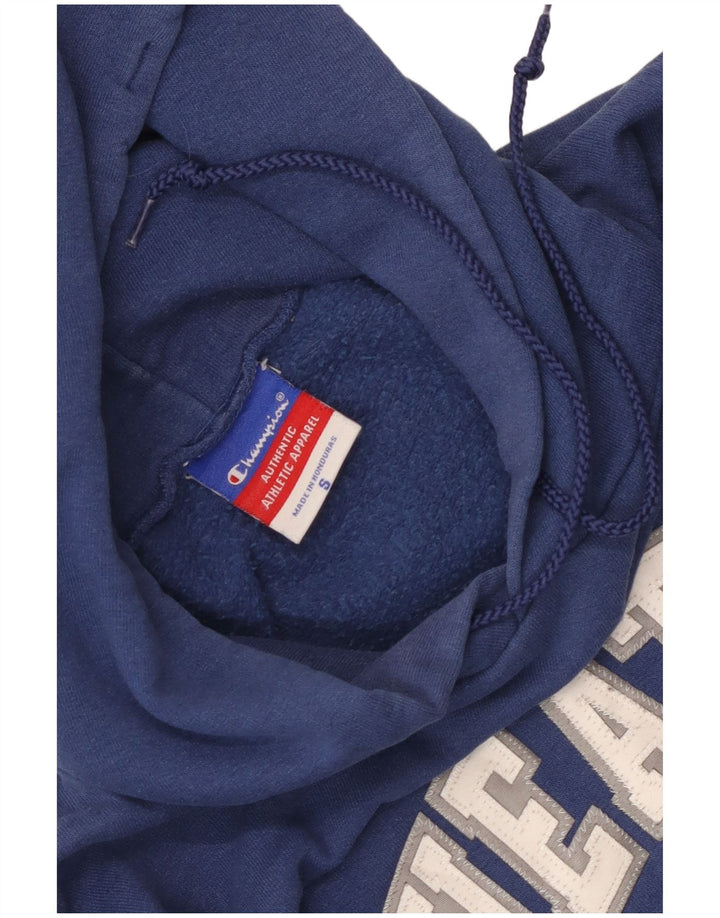 Champion masculino Wheaton gráfico moletom com capuz pequeno azul