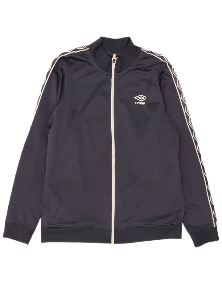 Jaqueta masculina Umbro com agasalho gráfico grande azul marinho