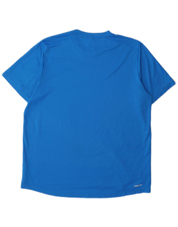 Adidas Mens Aeroready Camiseta Top XL Azul Poliéster